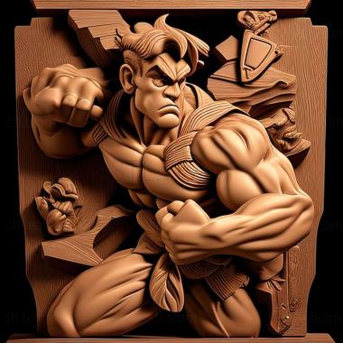 3D model Super Street Fighter 2 Turbo HD Remix game (STL)